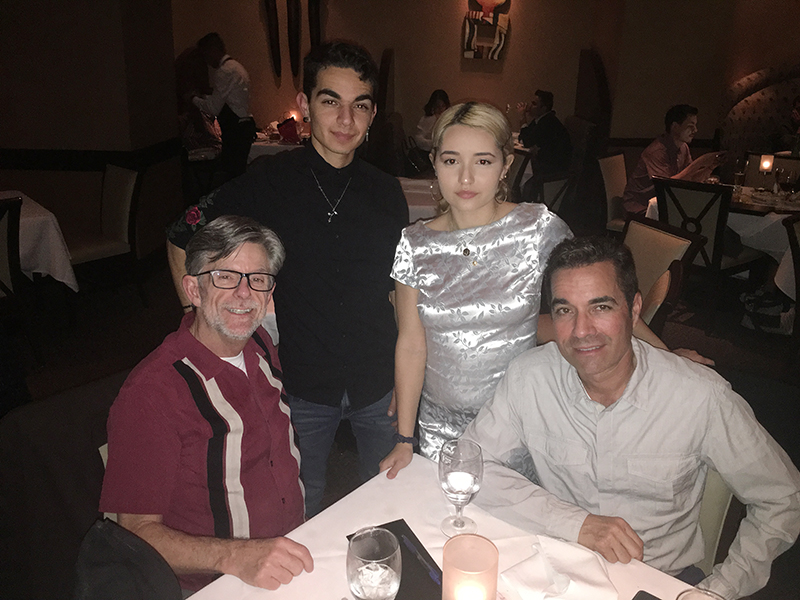 The family at Ruth's Chris in 2019