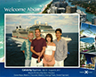 Ron, Steve, Miranda and her friend David getting ready to disembark on a 7 day Western Caribbean Cruise.