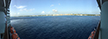 Panoramic view of Grand Cayman, as we leave.