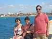 Miranda, David and Steve, heading into Costa Maya