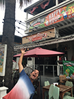 Steve in front of another Señor Frogs. This one in Key West