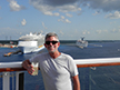 Ron on deck as we leave Cozumel