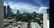 Panoramic view from our hotel window. Hampton on Biscayne Blvd.