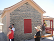 The Glass House Rhyolite Ghosttown. Made of empty liquor bottles.