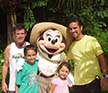 Rivera-Marsh family and Minnie Mouse