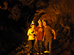 Miranda, Johnny and Miranda in the Thurston Lava Tunnel