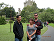 Johnny, Miranda and Steve heading up to the Blarney Castle