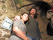 Miranda and Ron climbing steps to Blarney Stone