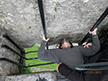 Ron kissing the Blarney Stone