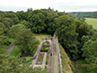 View of the Sleeper Wall and Poisin Garden from atop the Blarney Castle