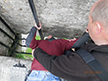 Steve kissing the Blarney Stone