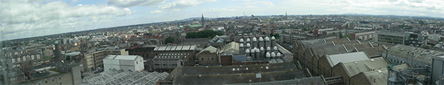 View from the Guiness Gravity Bar