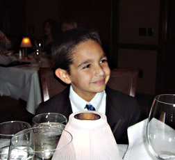 Johnny at adoption dinner