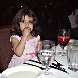 Miranda at adoption dinner