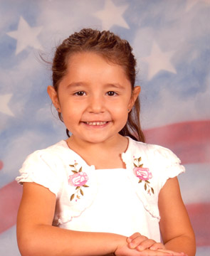 Miranda's kindergarten picture