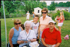 Aunt Sally's mom (95 on May 4, 08), Lori and Steve (Aunt Sally's brother), ? and Aunt Sally