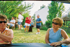 Aunt Sally and Lori, neighbors in the background