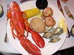 Lobster Dinner in Bar Harbor, Maine