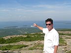 Ron on Cadillac Mountain in Bar Harbor, Maine