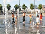 Kids playing in water