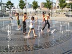 Kids playing in water