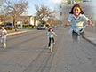 Miranda riding her bike