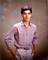 Steve's Senior High School Picture, 1984