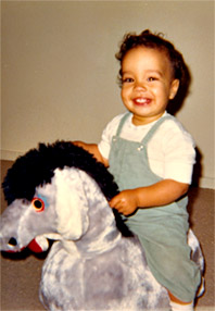 Steve riding his hobby horse - 1966