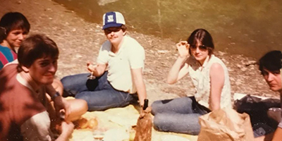 Picnic on a river