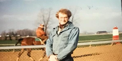 Jeff at Keeneland in Lexington KY