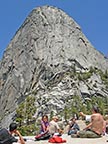 Having lunch on top of Nevada Falls